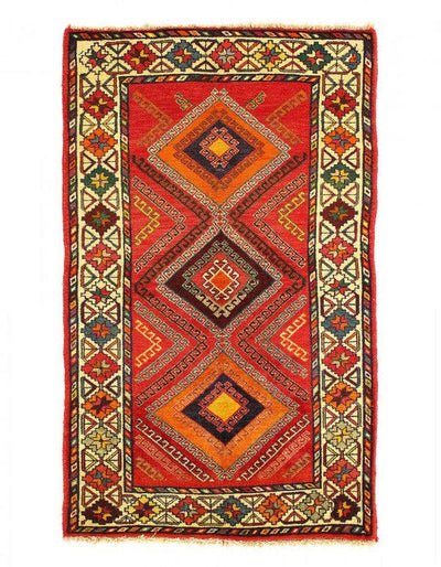 Canvello Fine Hand Knotted Shiraz Rug - 3'7'' X 5'11''