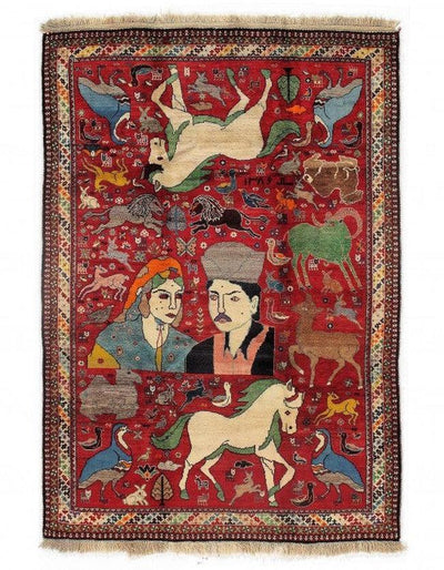 Canvello Fine Hand Knotted Shiraz Rugs - 5'11'' X 8'4 - Canvello