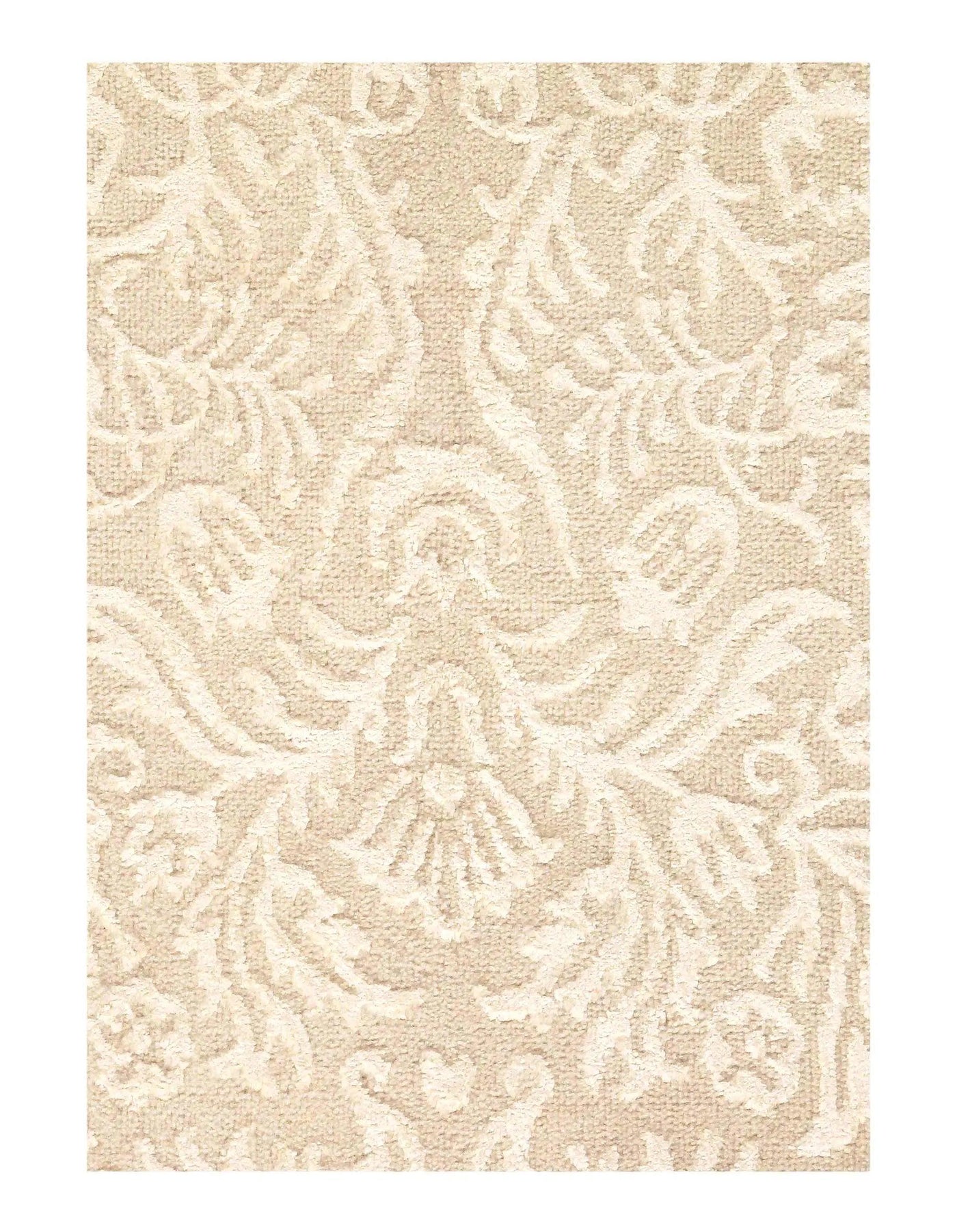 Fine Hand Knotted Silk and Wool Area Rug - 5'6" x 7'11"