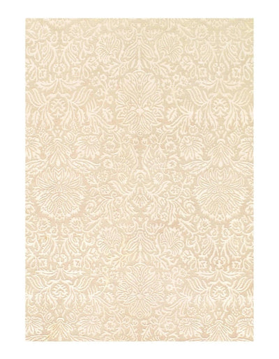 Canvello Fine Hand Knotted Silk and Wool Area Rug - 5'6" x 7'11" - Canvello