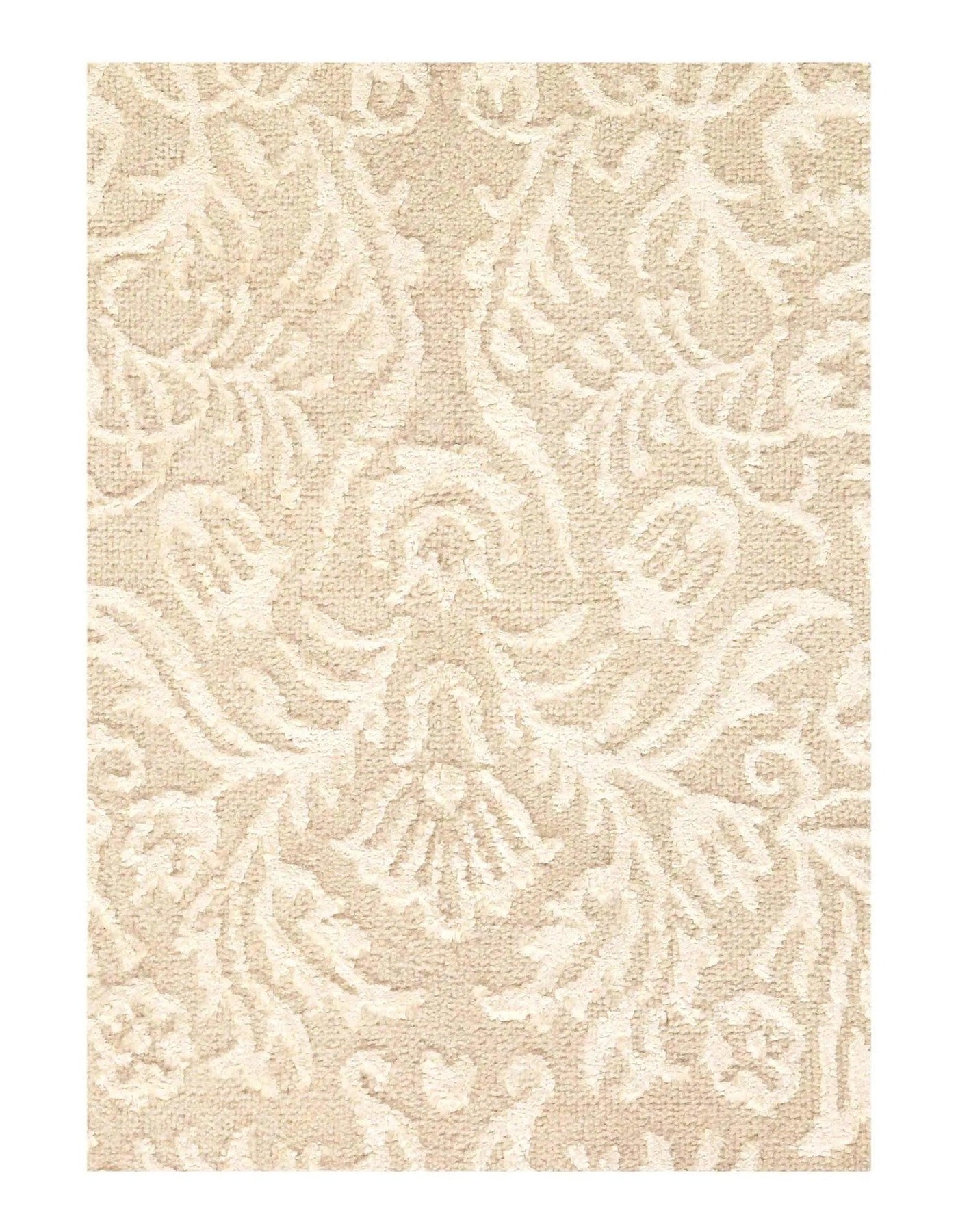 Canvello Fine Hand Knotted Silk and Wool Area Rug - 5'6" x 7'11" - Canvello