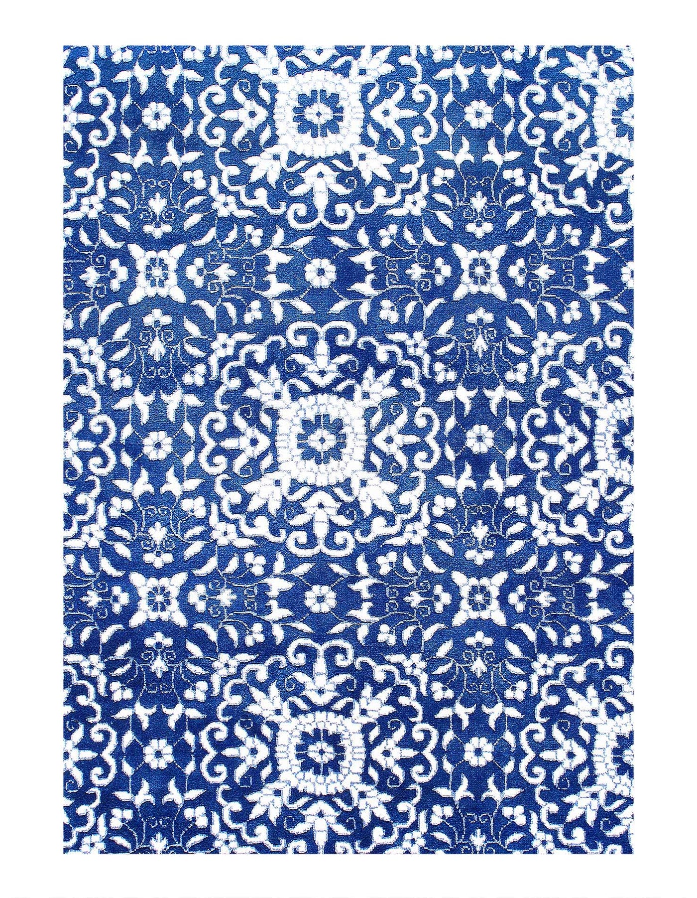 Canvello Fine Hand Knotted silk & wool Modern rug - 5'11'' X 9'2''