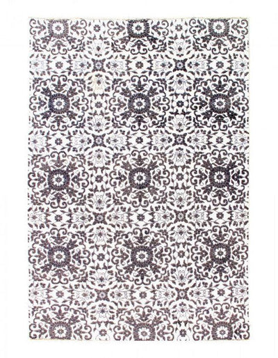 Canvello Fine Hand Knotted Silk & Wool Modern Rug - 6' X 9'