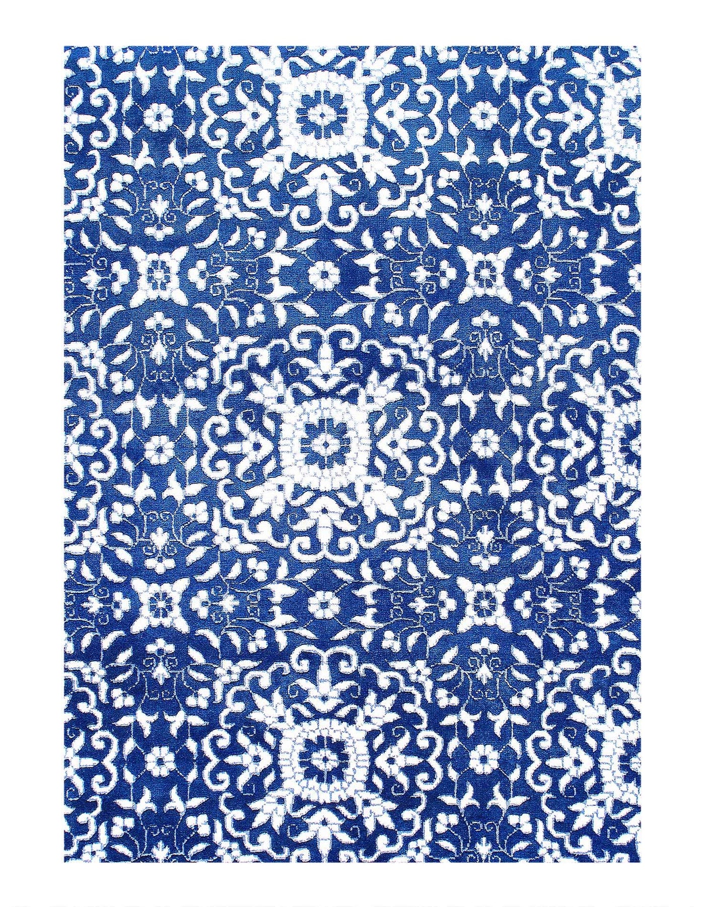 Canvello Fine Hand Knotted silk & wool Modern rug - 5'11'' X 9'2'' - Canvello