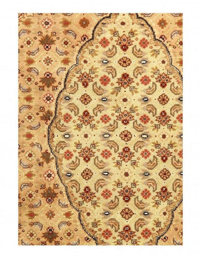 Canvello Fine Hand Knotted silk & wool Silkroad Tabriz design 10' X 14' - Canvello