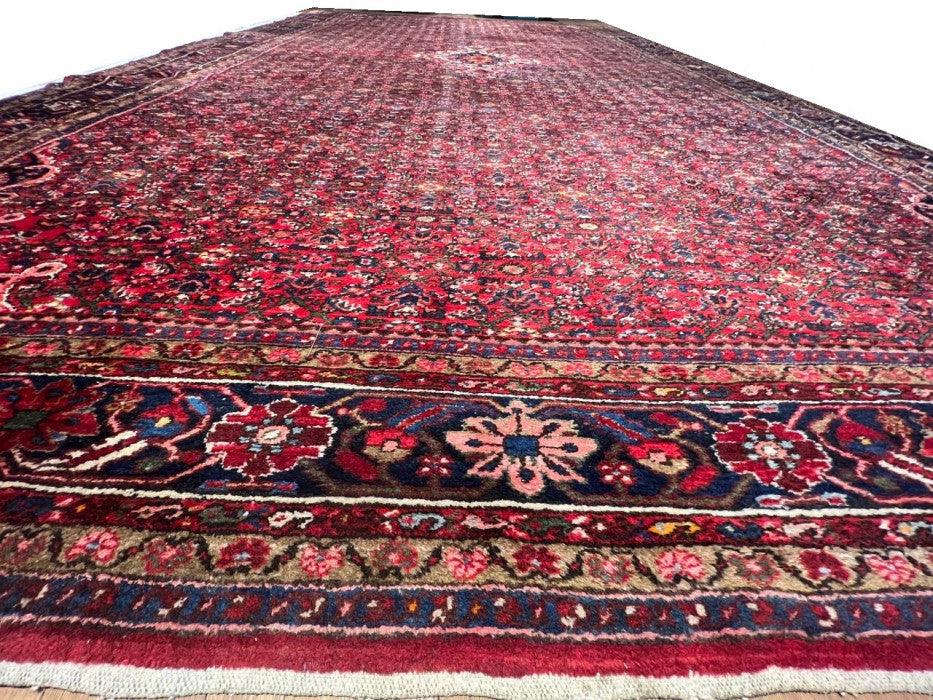 Canvello Fine Hand Knotted Silkroad Antique Hossin Abad Rug - 12'5'' X 21'3'' - Canvello