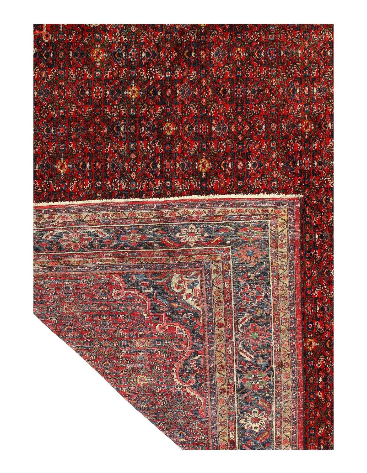 Canvello Fine Hand Knotted Silkroad Antique Hossin Abad Rug - 12'5'' X 21'3'' - Canvello