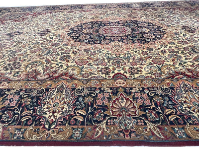 Canvello Fine Hand Knotted Silkroad Antique Kerman - 9'7'' X 16'1'' - Canvello
