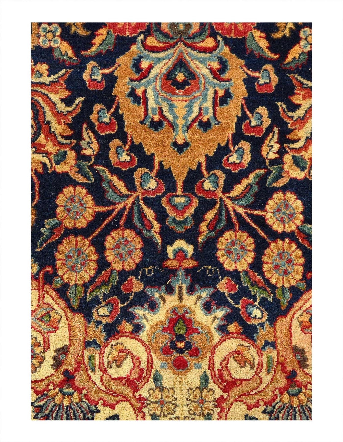 Canvello Fine Hand Knotted Silkroad Antique Kerman - 9'7'' X 16'1'' - Canvello