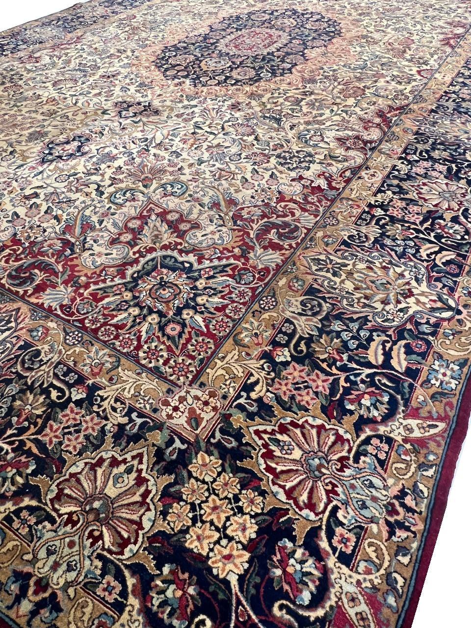 Canvello Fine Hand Knotted Silkroad Antique Kerman - 9'7'' X 16'1'' - Canvello