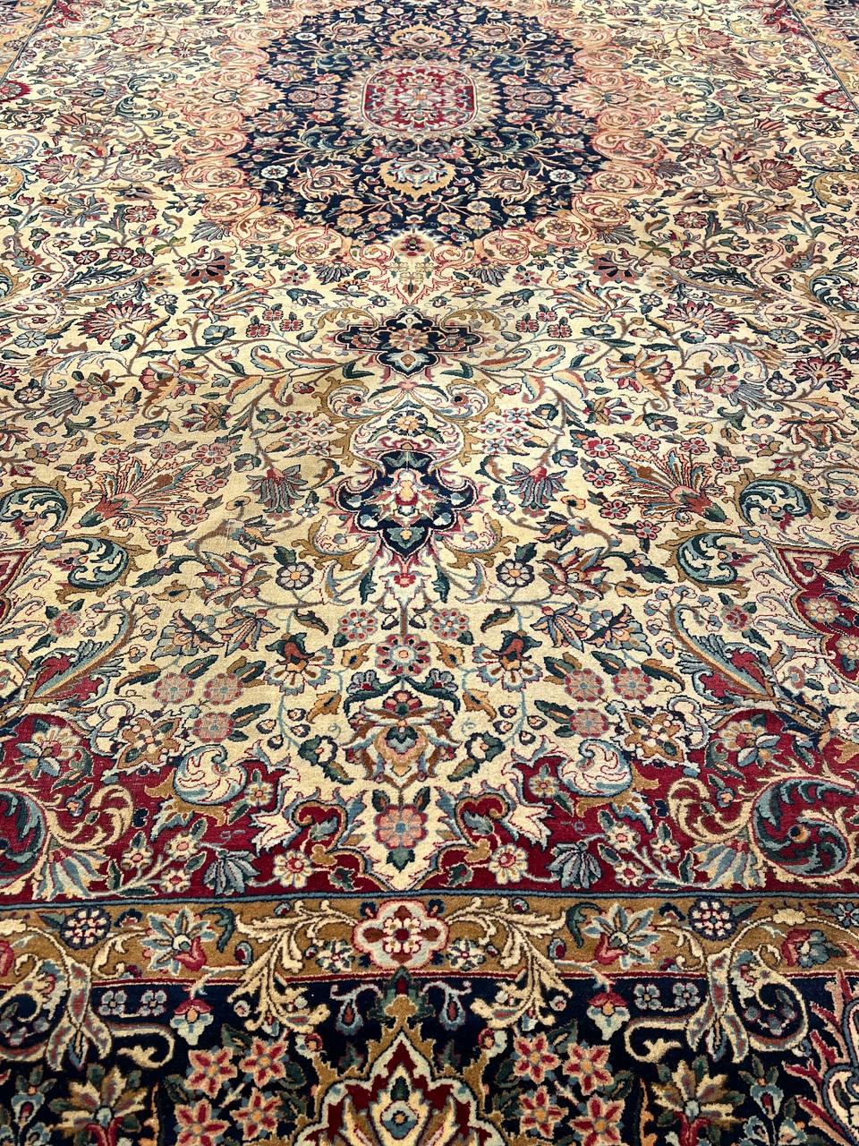 Canvello Fine Hand Knotted Silkroad Antique Kerman - 9'7'' X 16'1'' - Canvello