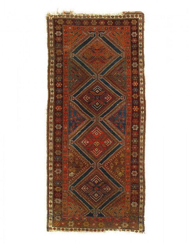 Canvello Fine Hand knotted Silkroad Antique Malayer - 3'5'' X 8'2'' - Canvello