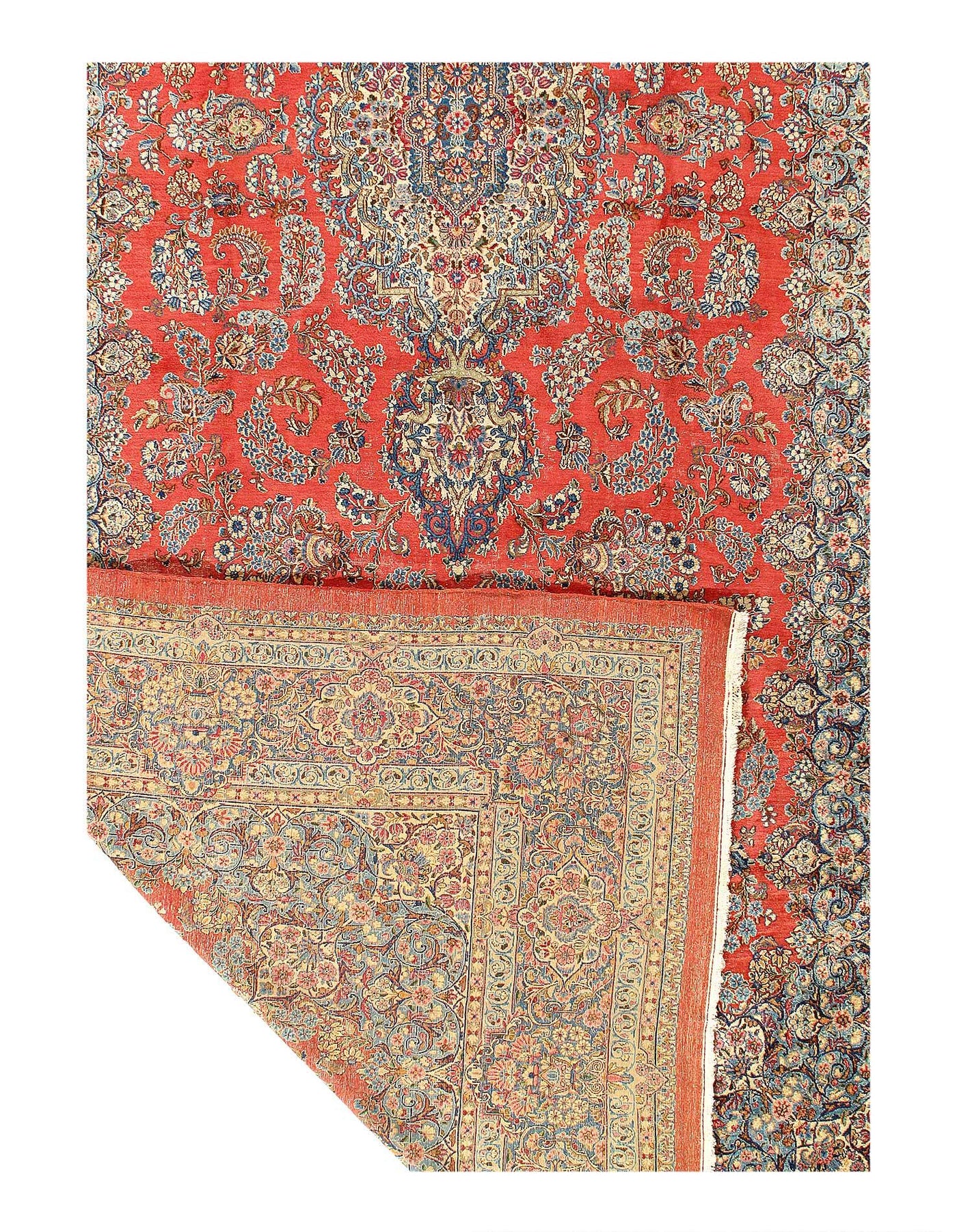 Canvello Fine Hand Knotted Silkroad Antique Sarouk rug - 10'1'' X 20'11'' - Canvello