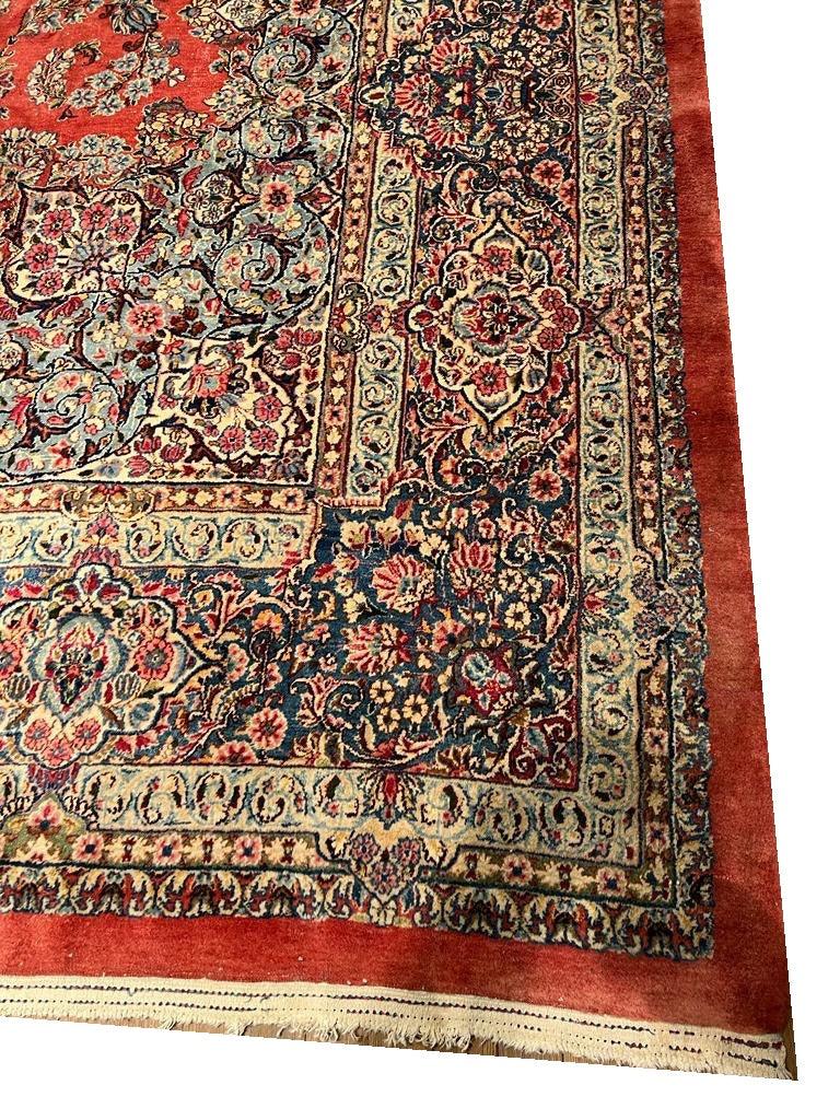 Canvello Fine Hand Knotted Silkroad Antique Sarouk rug - 10'1'' X 20'11'' - Canvello