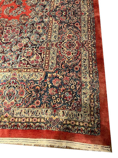 Canvello Fine Hand Knotted Silkroad Antique Sarouk rug - 10'1'' X 20'11'' - Canvello