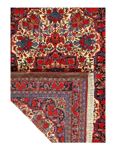 Canvello Fine Hand Knotted Silkroad Bidjar Rug - 3'11'' X 5'3'' - Canvello