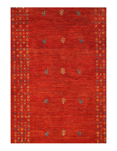 Canvello Fine Hand Knotted Silkroad Gabbeh 2'8'' X 5'2'' - Canvello