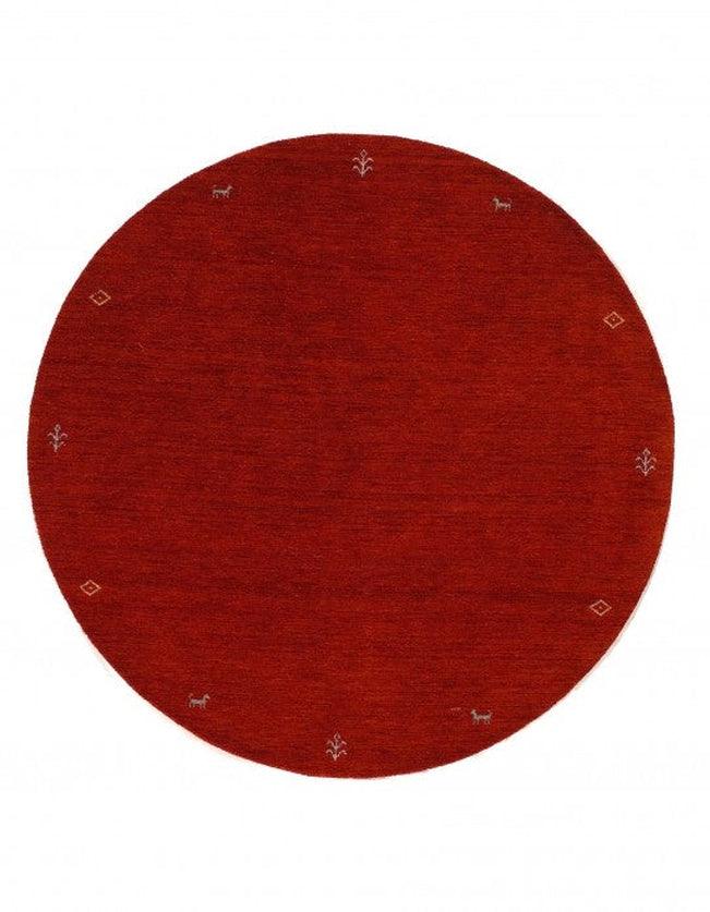 Canvello Fine Hand Knotted Silkroad Gabbeh Design Round Rug 5' X 5' - Canvello