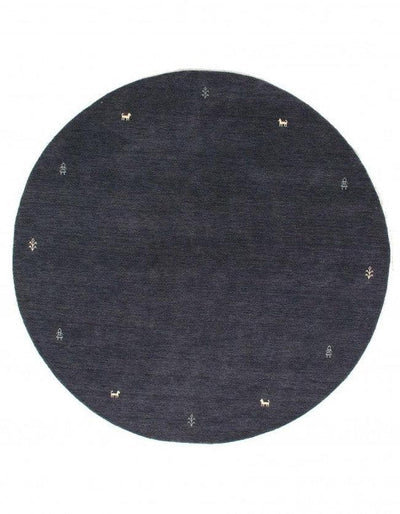 Canvello Fine Hand Knotted Silkroad Gabbeh Design Round Rug 7' X 7' - Canvello