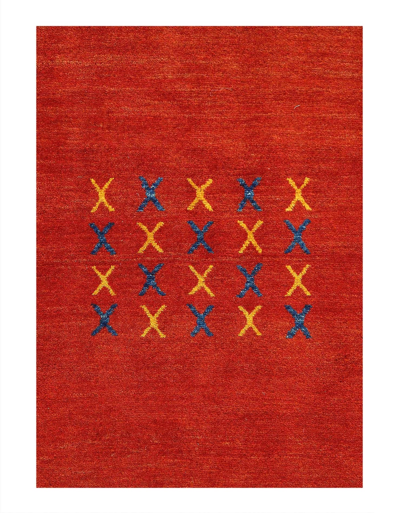 Canvello Fine Hand Knotted Silkroad Gabbeh Rug - 3'11'' X 5'4'' - Canvello