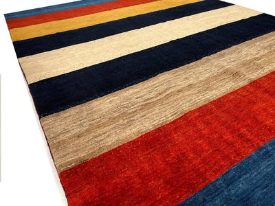 Canvello Fine Hand Knotted Silkroad Gabbeh Rug - 7' X 9'4'' - Canvello