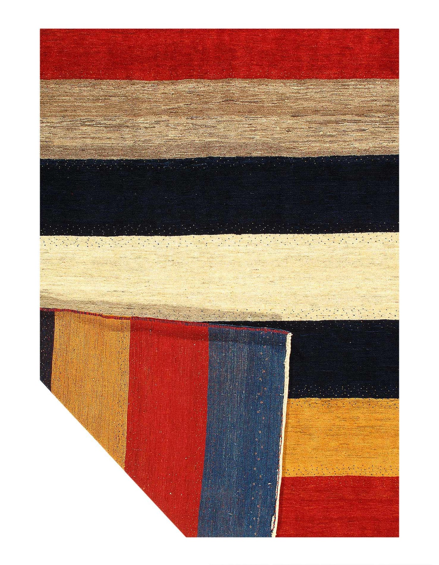 Canvello Fine Hand Knotted Silkroad Gabbeh Rug - 7' X 9'4'' - Canvello