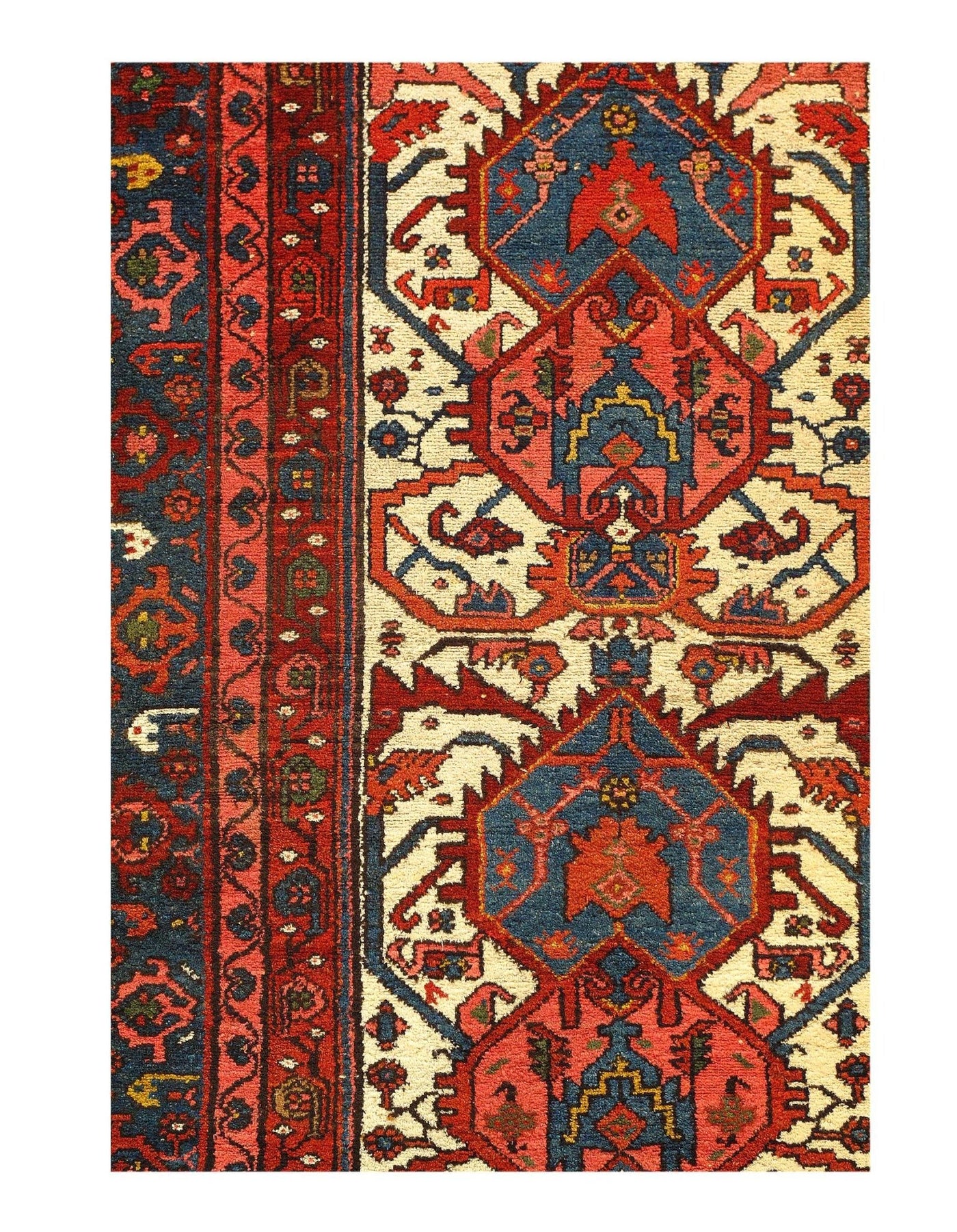 Canvello Fine hand Knotted Silkroad Hamadan Rug - 3'6'' X 6'2'' - Canvello