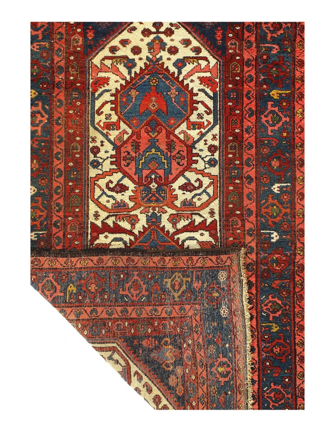 Canvello Fine hand Knotted Silkroad Hamadan Rug - 3'6'' X 6'2'' - Canvello