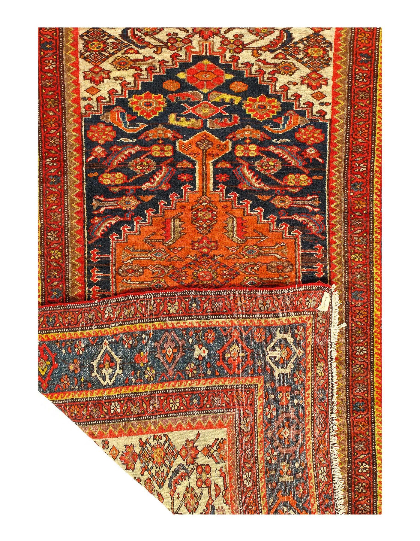 Canvello Fine Hand Knotted Persian Hamadan Rugs - 4'3'' X 6'3''