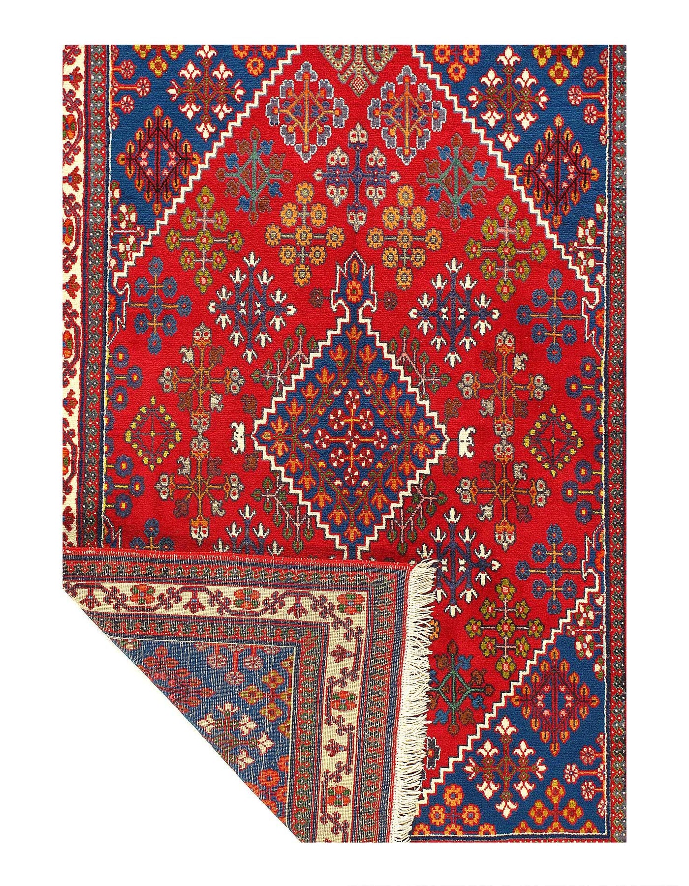 Canvello Fine Hand Knotted Silkroad Joshegan Rug - 3'7'' X 5'4'' - Canvello