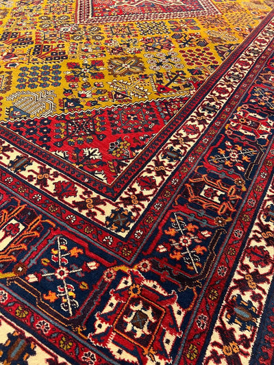 Canvello Fine Hand Knotted Persian Joshegan Rug - 7'6'' X 11'2''