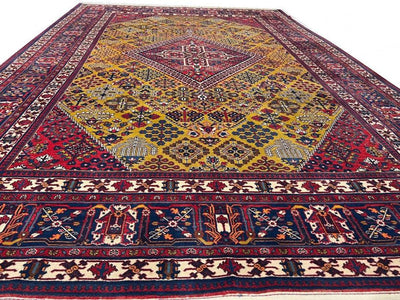 Canvello Fine Hand Knotted Persian Joshegan Rug - 7'6'' X 11'2''
