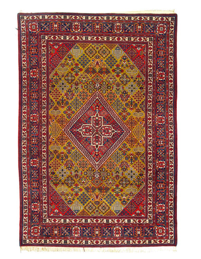 Canvello Fine Hand Knotted Persian Joshegan Rug - 7'6'' X 11'2''