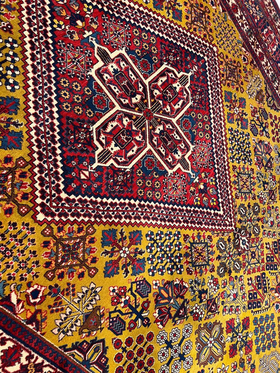 Canvello Fine Hand Knotted Persian Joshegan Rug - 7'6'' X 11'2''