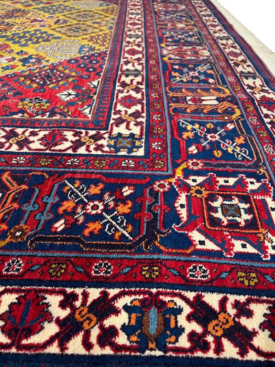 Canvello Fine Hand Knotted Persian Joshegan Rug - 7'6'' X 11'2''