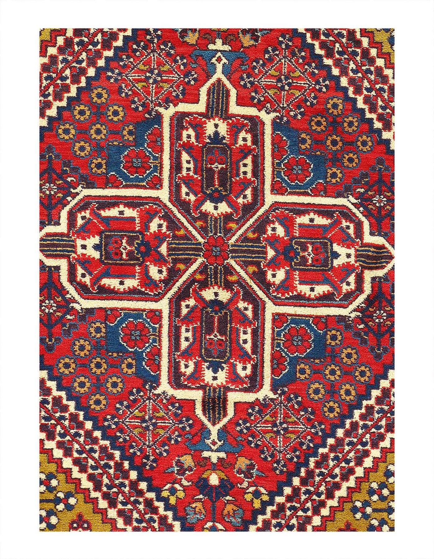 Canvello Fine Hand Knotted Silkroad Joshegan Rug - 7'6'' X 11'2'' - Canvello