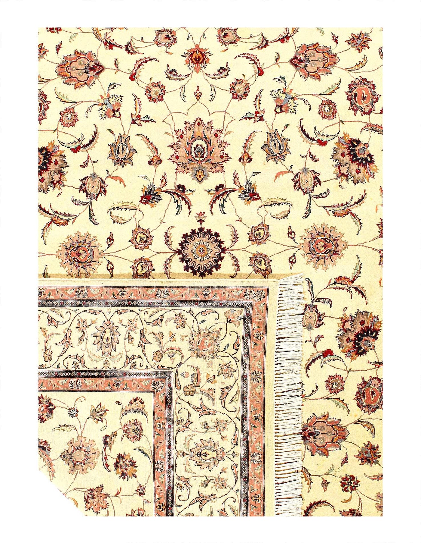 Canvello Fine Hand Knotted Silkroad Kashan Design Rug - 8' 2'' X 10'3'' - Canvello