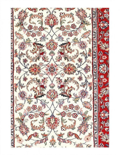 Canvello Fine Hand Knotted Silkroad Kashan design runner 2'6'' X 9'11'' - Canvello