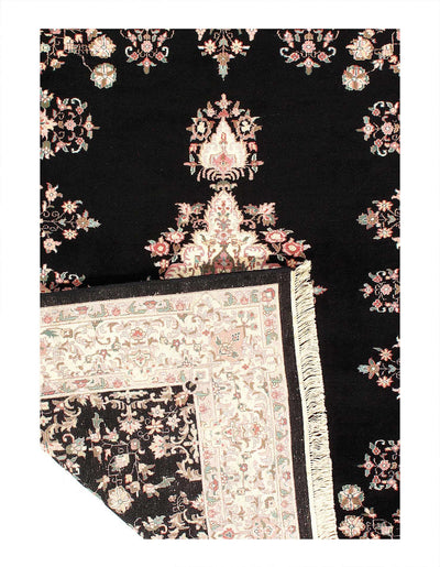 Canvello Fine Hand knotted Silkroad Kerman Design Rug - 7'7'' X 9'8'' - Canvello