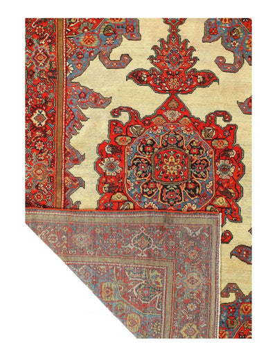 Canvello Fine Hand Knotted Silkroad Malayer Rug - 4'2'' X 6'6'' - Canvello