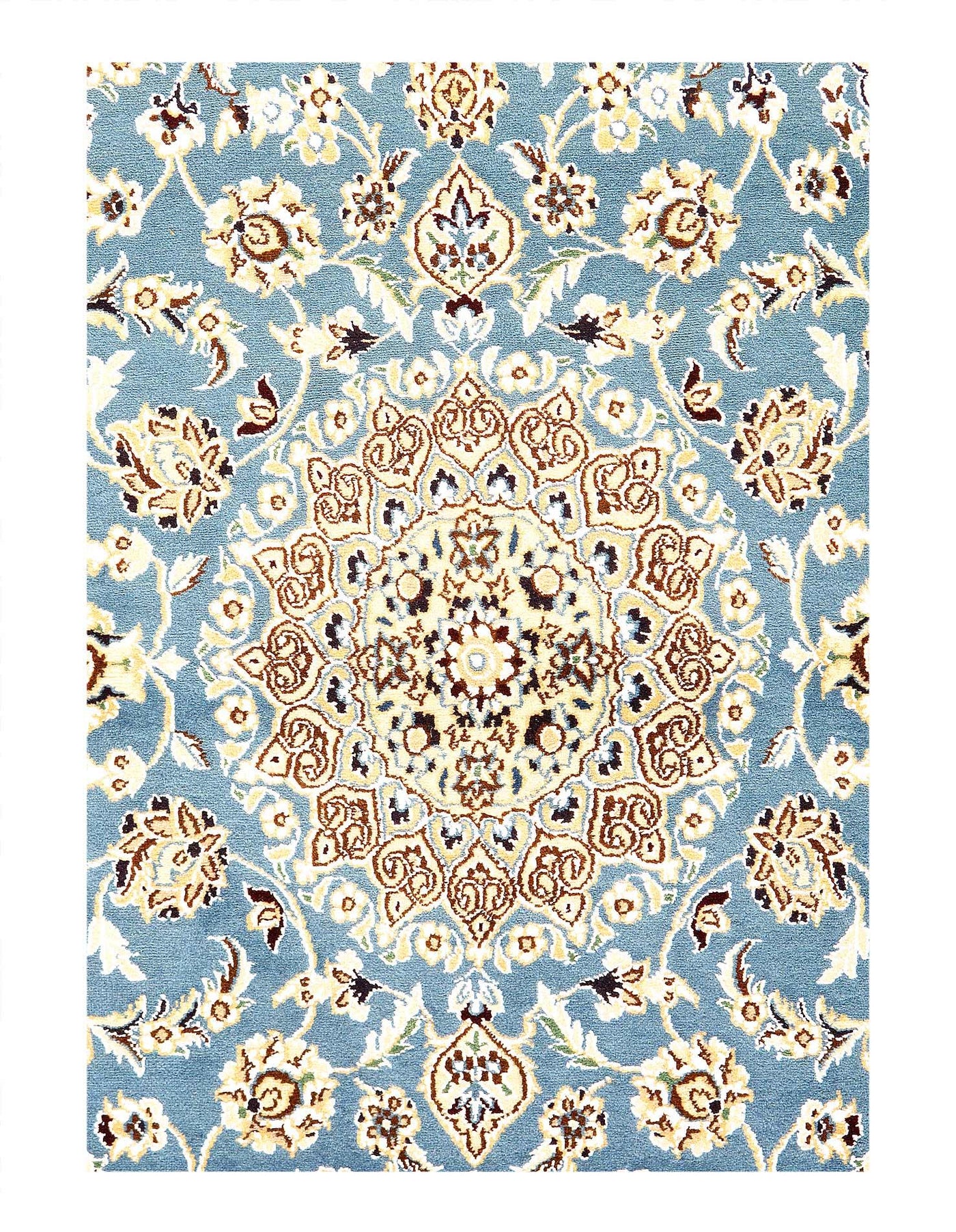 Canvello Fine Hand Knotted Persian Nain Rug - 2'11'' X 4'5''
