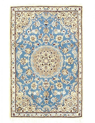 Canvello Fine Hand Knotted Silkroad Nain Rug - 2'11'' X 4'6'' - Canvello