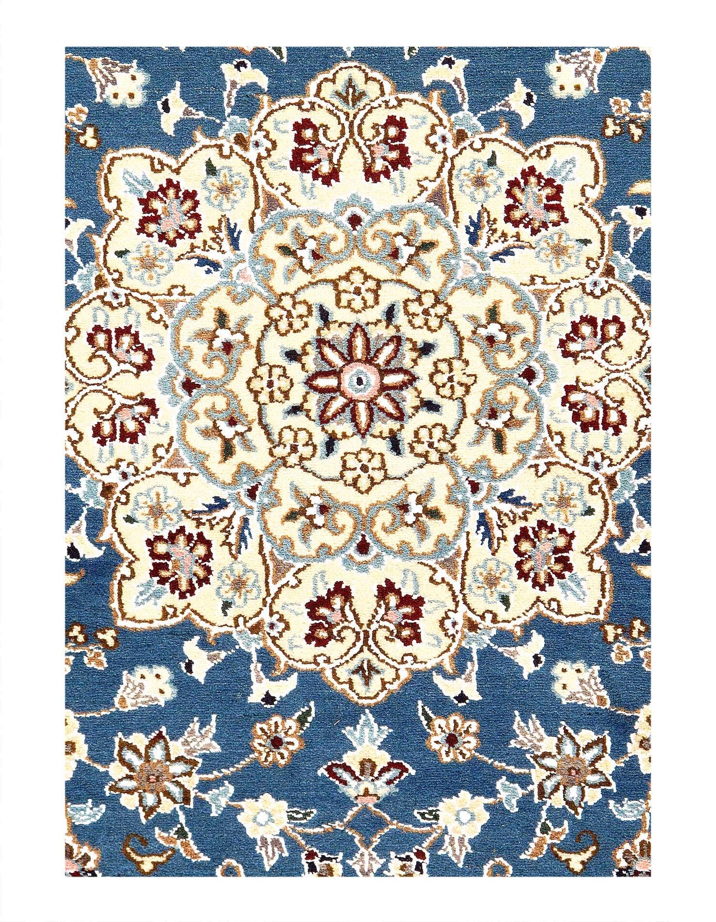 Canvello Fine Hand Knotted Silkroad Nain Rug - 2'11'' X 4'7'' - Canvello