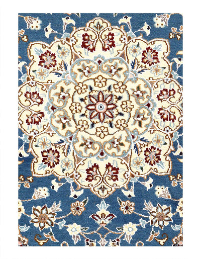 Canvello Fine Hand Knotted Silkroad Nain Rug - 2'11'' X 4'7'' - Canvello