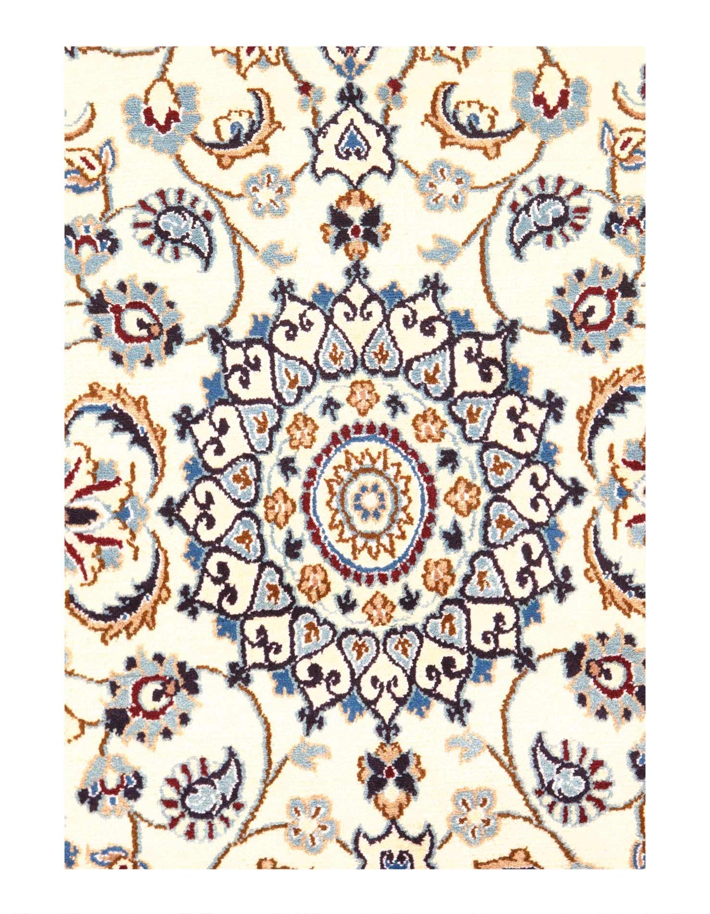 Canvello Fine Hand Knotted Silkroad Nain Rug - 3' X 5' - Canvello