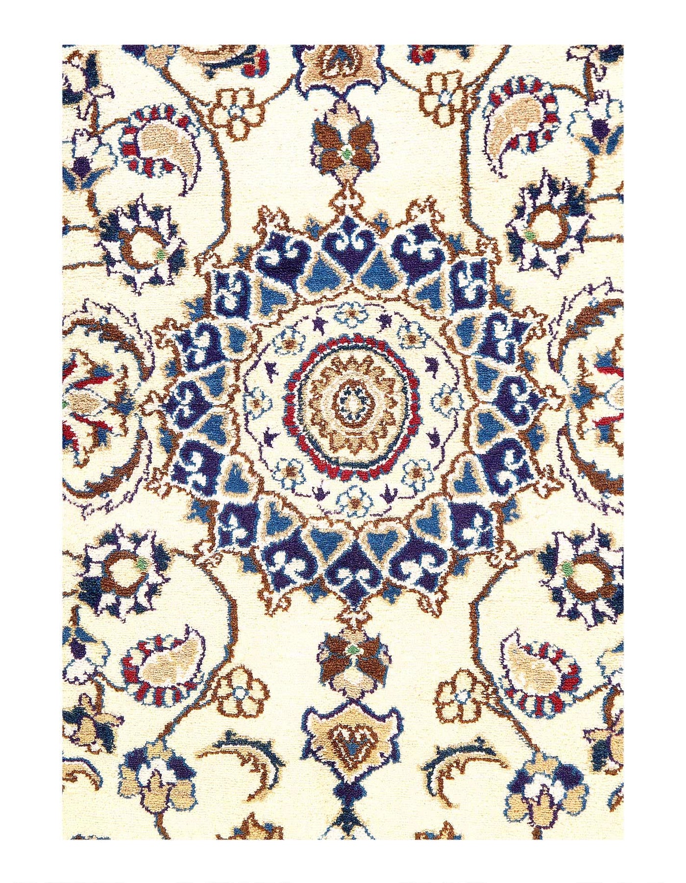 Canvello Fine Hand Knotted Silkroad Nain Rug - 3' X 5' - Canvello