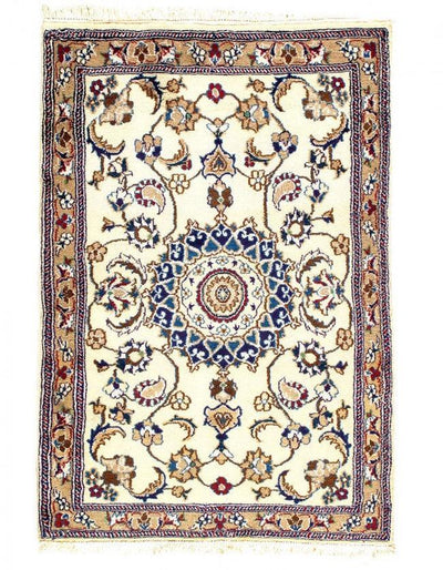 Canvello Fine Hand Knotted Silkroad Nain Rug - 3' X 5' - Canvello