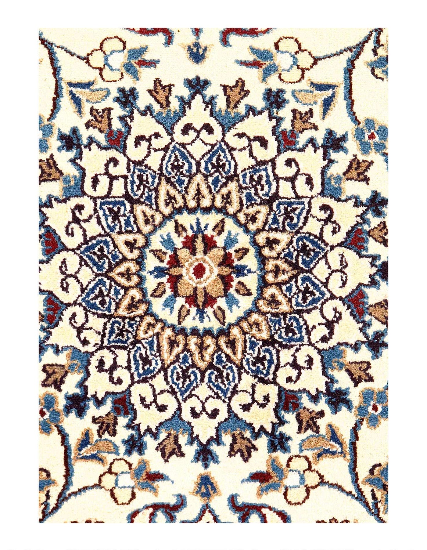 Canvello Fine Hand Knotted Silkroad Nain Rug - 3' X 5' - Canvello