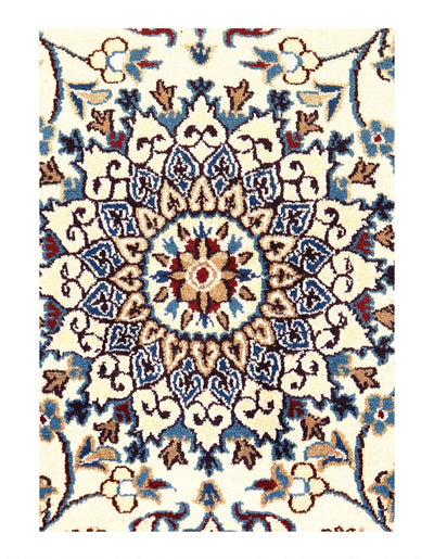 Canvello Fine Hand Knotted Silkroad Nain Rug - 3' X 5' - Canvello