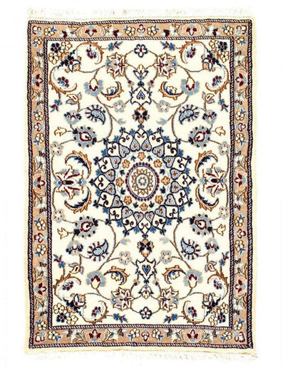 Canvello Fine Hand Knotted Silkroad Nain Rug - 3' X 5' - Canvello